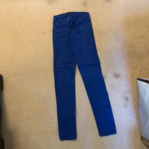 Blue skinny jeans
